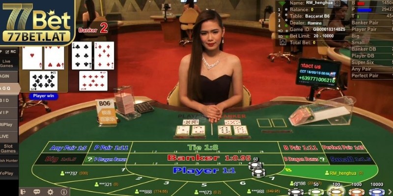 Kinh nghiệm giúp hội viên thắng lớn trong từng ván cược baccarat 77Bet