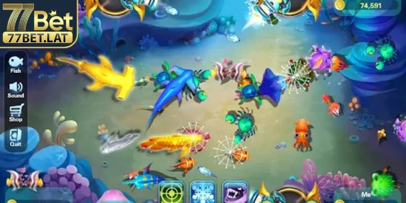  Jackpot Vua Đại Dương 77Bet săn kho báu giữa biển sâu